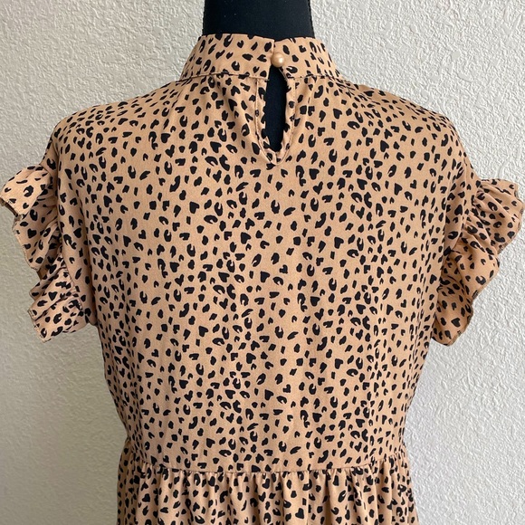 Beautiful Stylish Sexy Leopard Print Short Dress - Picture 10 of 16